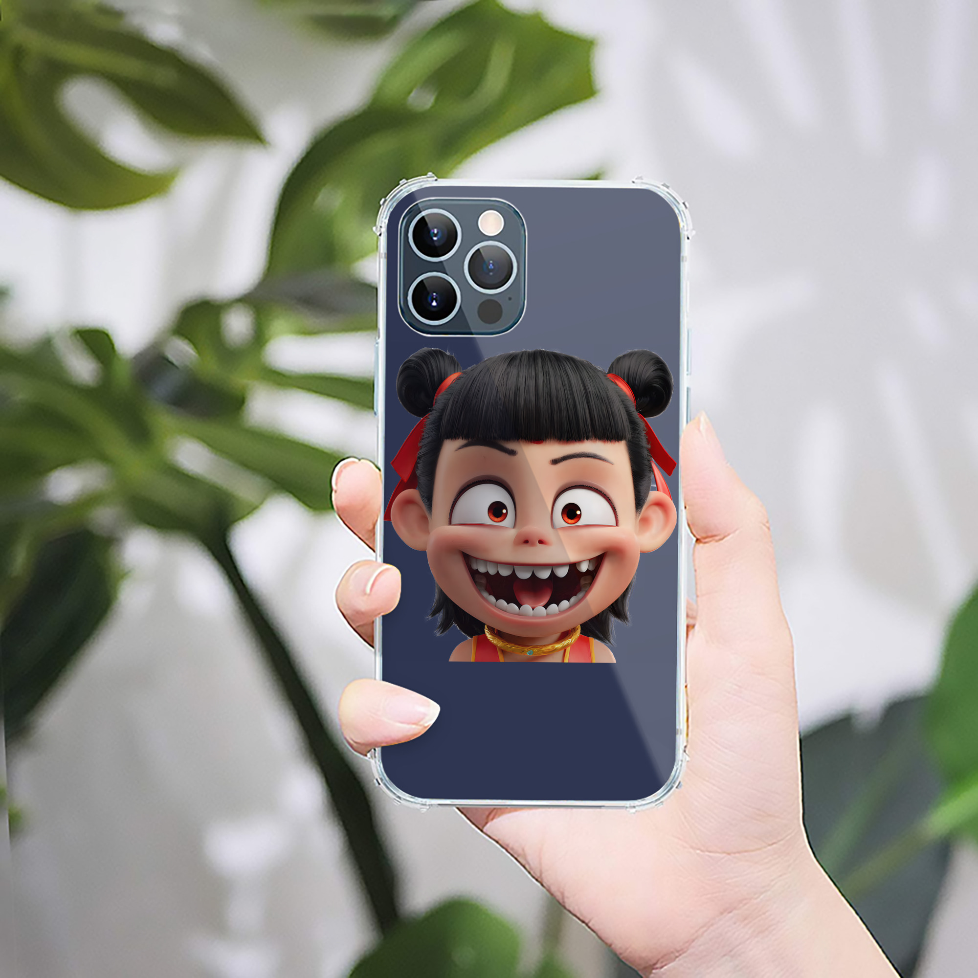 （画像用） Ne Zha 2 ナタ 魔童の大暴れ 【iPhone 12シリーズ対応】透明スマホケース（クリアソフトケース）